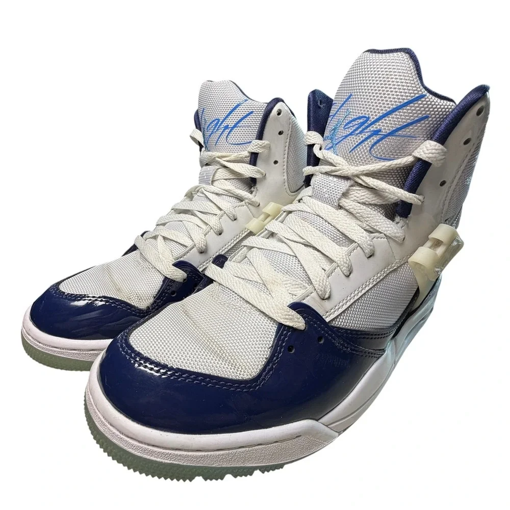 Air Jordan Flight 45 High Midnight Navy White Mens Sneakers DC2550-100 Size 8